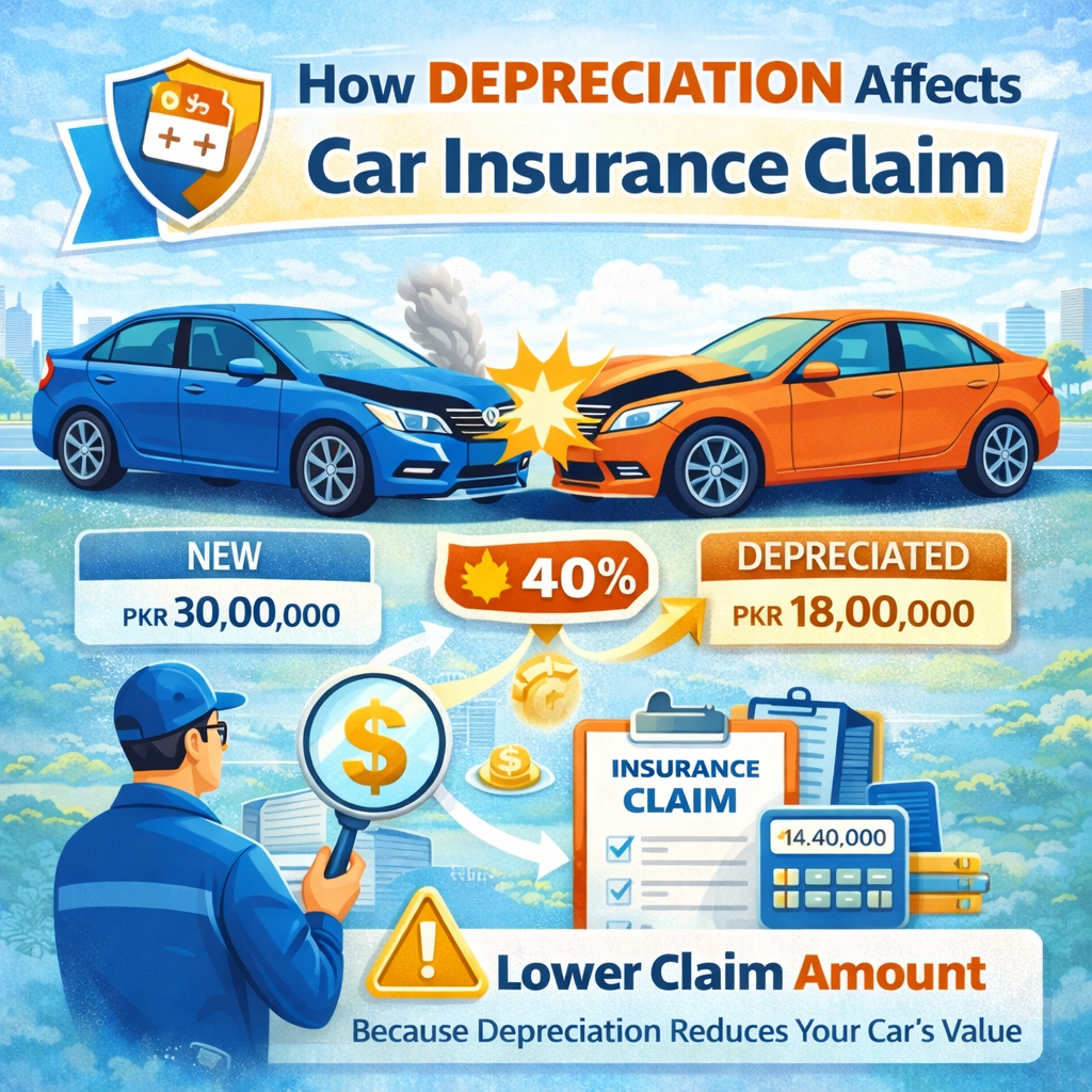 How Depreciation Affects Car Insurance Claim in Pakistan?